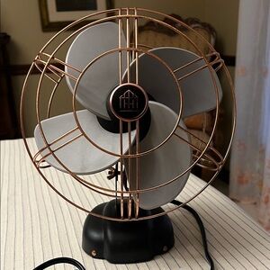 Hearth and Hand Magnolia Copper Foam Blades Table Fan.